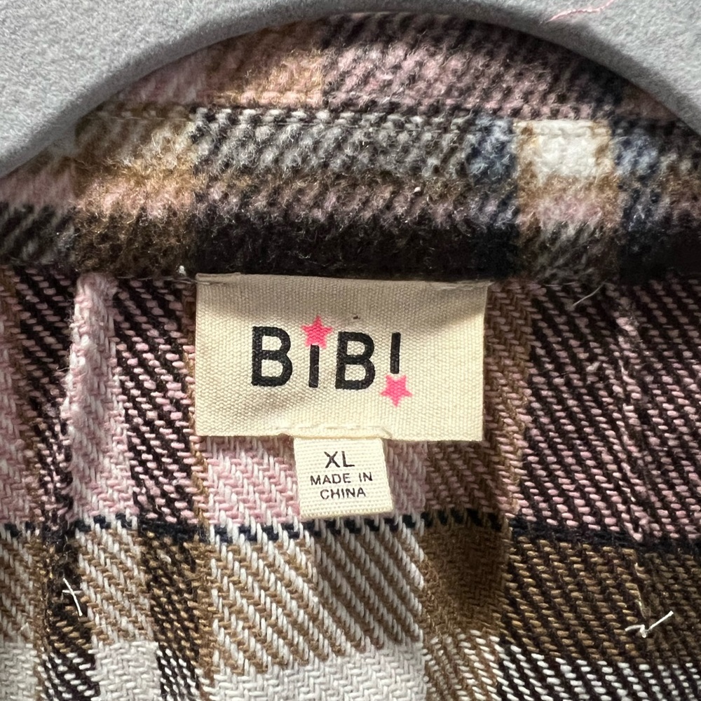 BiBi|Flannel Blazer| Size XL - Picture 3 of 6